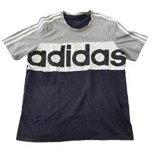 Y2K Adidas Shirt Men’s Large Tee Big Logo